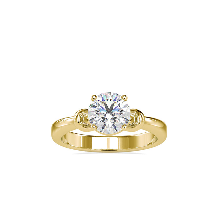 1.20Ct Round Cut Solitaire Lab-Grown Diamond Gold Ring