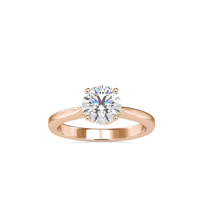 1.18Ct Round Cut Prong Lab-Grown Diamond Gold Ring