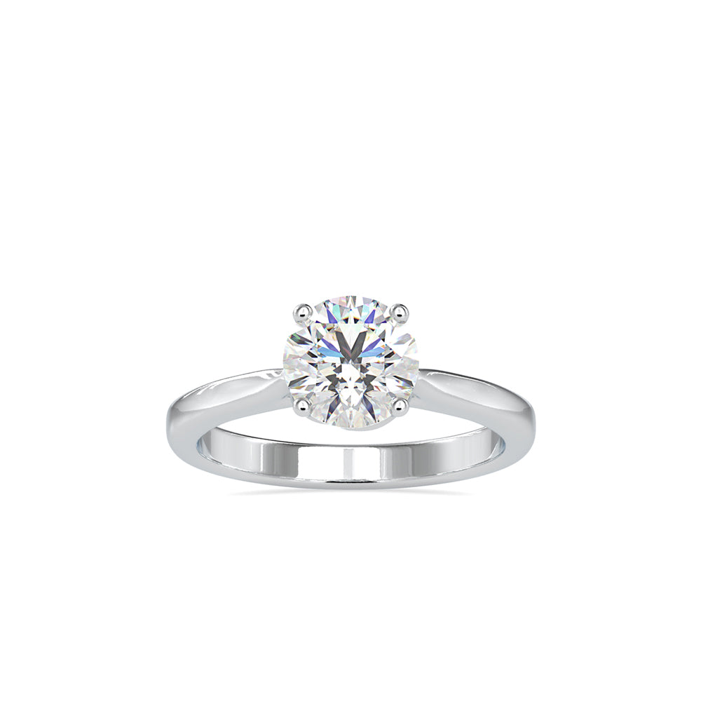 1.18Ct Round Cut Prong Lab-Grown Diamond Gold Ring