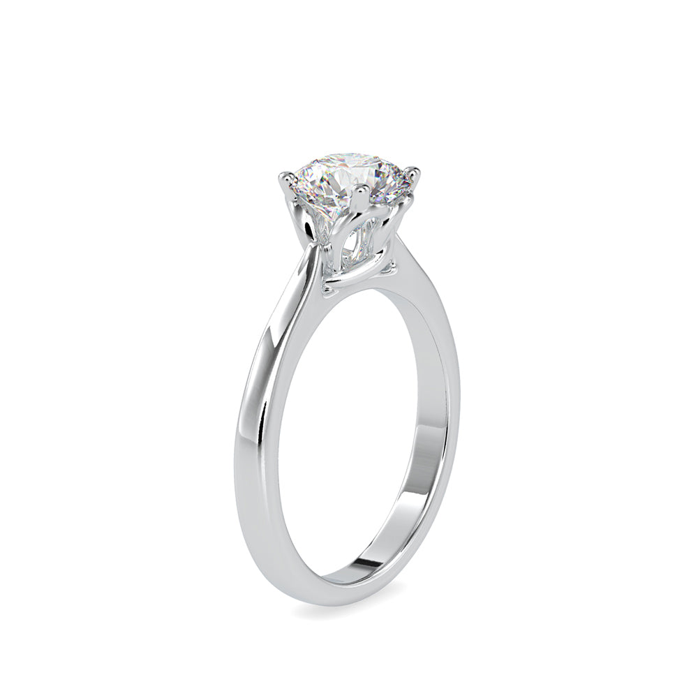 1.18Ct Round Cut Prong Lab-Grown Diamond Gold Ring