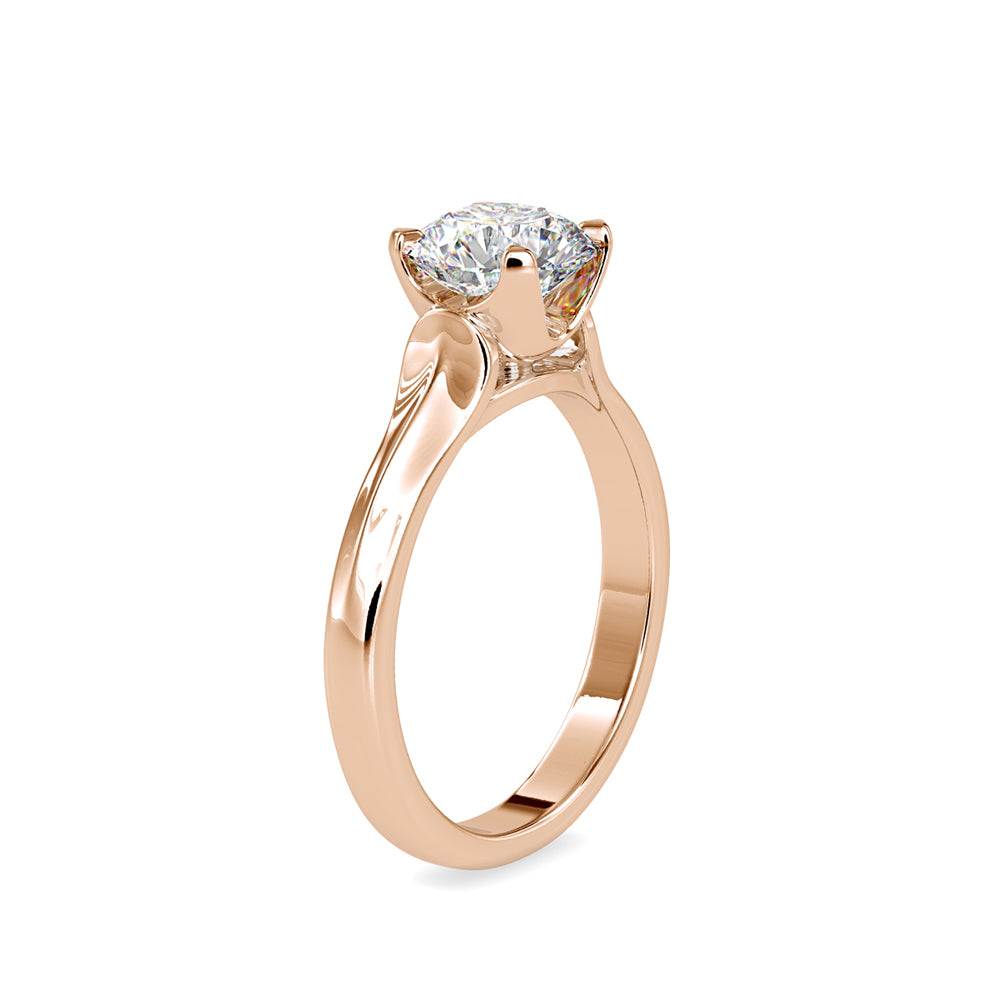 1.20Ct Round Cut Solitaire Lab-Grown Diamond Gold Ring