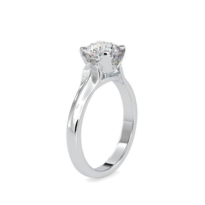 1.20Ct Round Cut Solitaire Lab-Grown Diamond Gold Ring