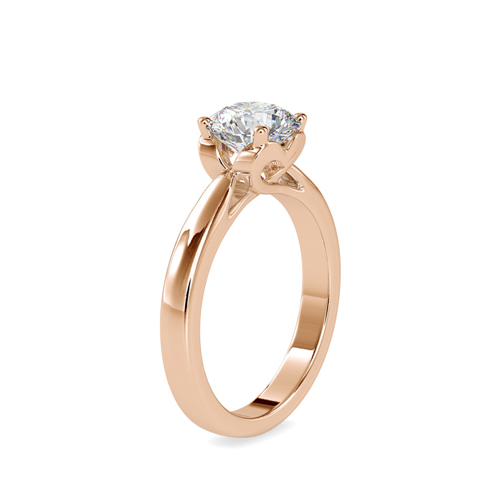 1.20Ct Round Cut Solitaire Lab-Grown Diamond Gold Ring