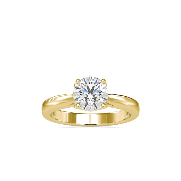 1.20Ct Round Cut Solitaire Lab-Grown Diamond Gold Ring