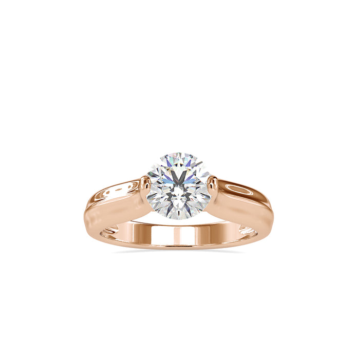1.18Ct Round Cut Solitaire Lab-Grown Diamond Gold Ring