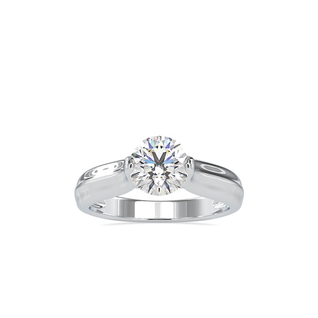 1.18Ct Round Cut Solitaire Lab-Grown Diamond Gold Ring