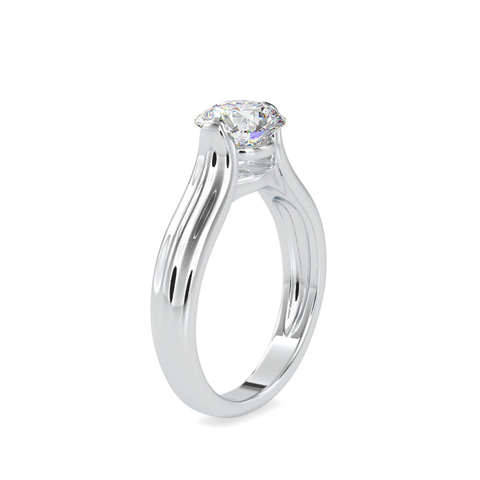 1.18Ct Round Cut Solitaire Lab-Grown Diamond Gold Ring