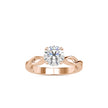 1.14Ct Round Cut Twisted Solitaire Lab-Grown Diamond Gold Ring