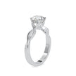 1.14Ct Round Cut Twisted Solitaire Lab-Grown Diamond Gold Ring