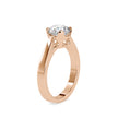 1.19Ct Round Cut Tulip Setting Solitaire Lab-Grown Diamond Gold Ring