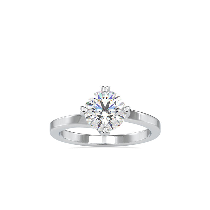 1.19Ct Round Cut Solitaire Lab-Grown Diamond Gold Ring
