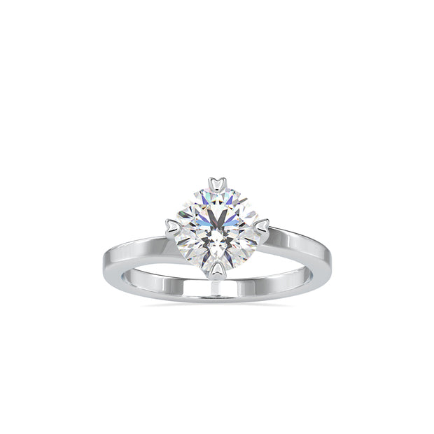 1.19Ct Round Cut Solitaire Lab-Grown Diamond Gold Ring