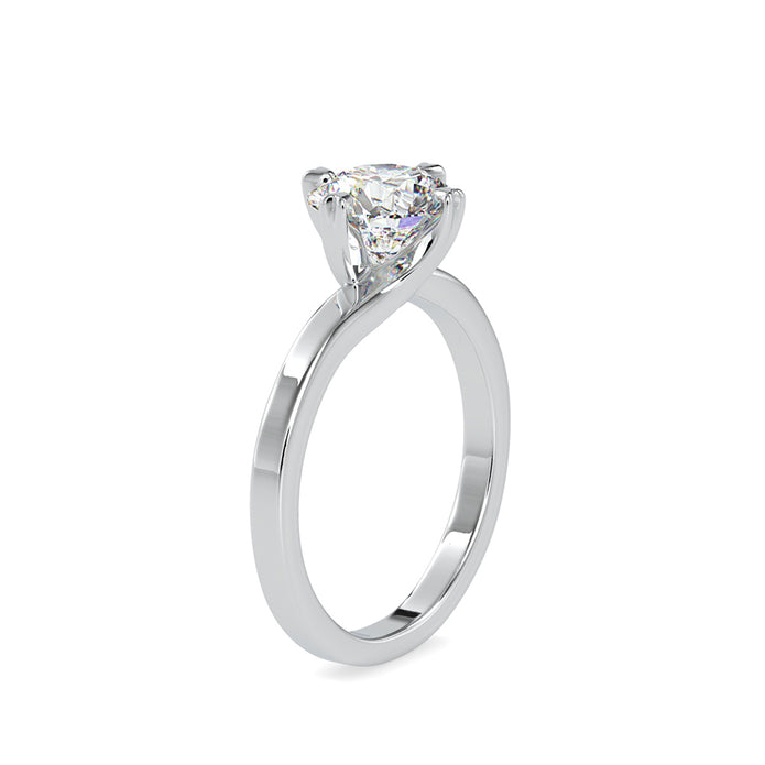1.19Ct Round Cut Solitaire Lab-Grown Diamond Gold Ring