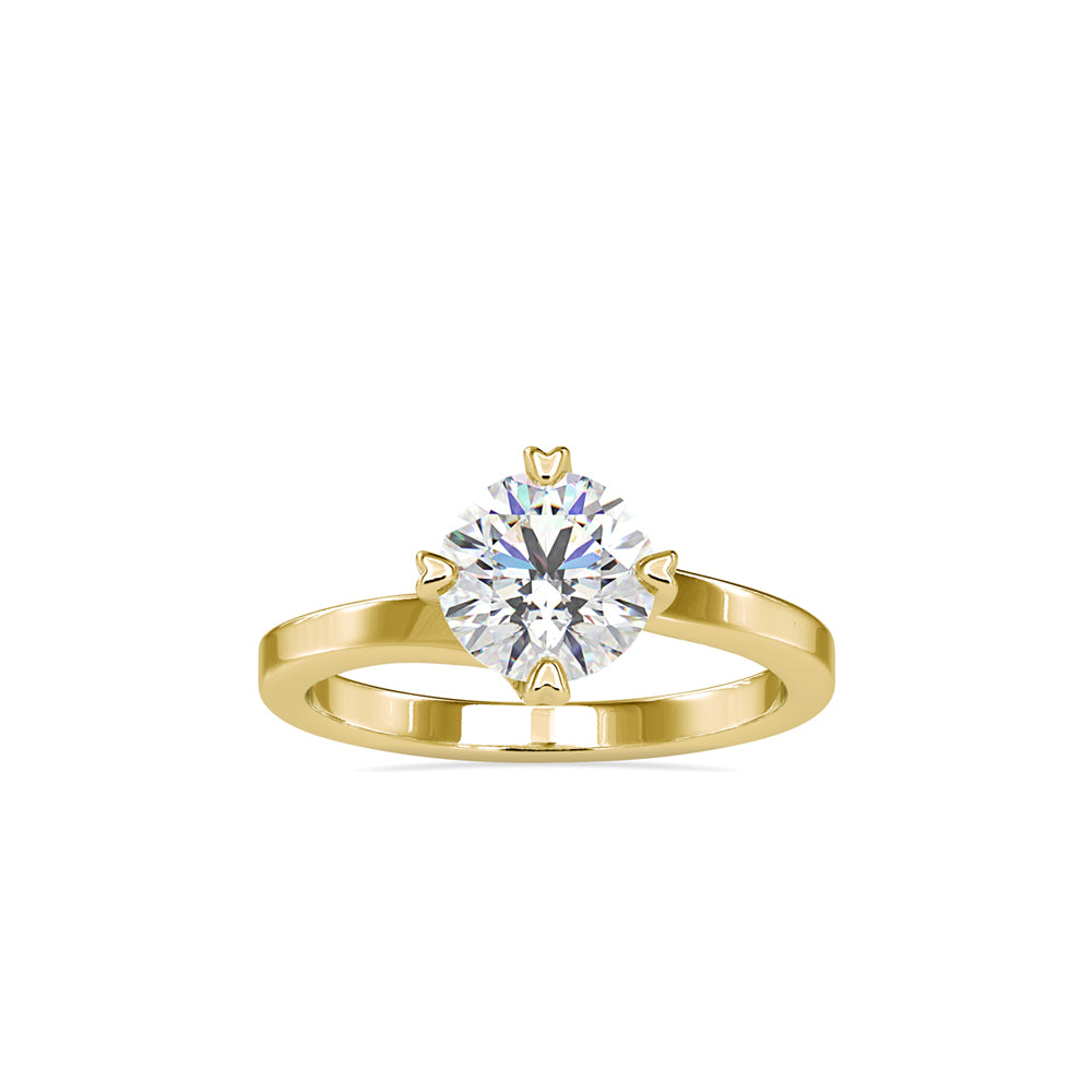 1.19Ct Round Cut Solitaire Lab-Grown Diamond Gold Ring
