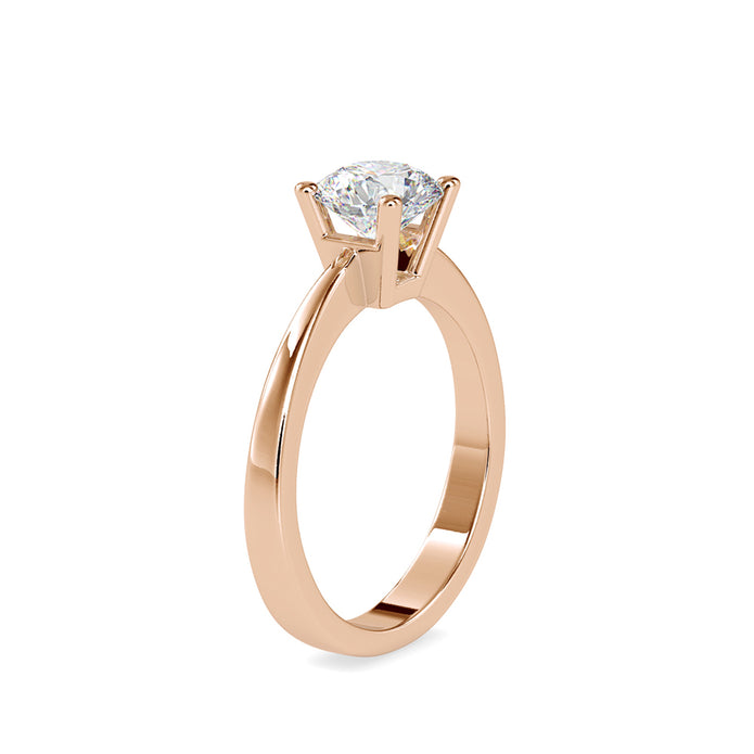 1.18Ct Round Cut Prong Solitaire Lab-Grown Diamond Gold Ring