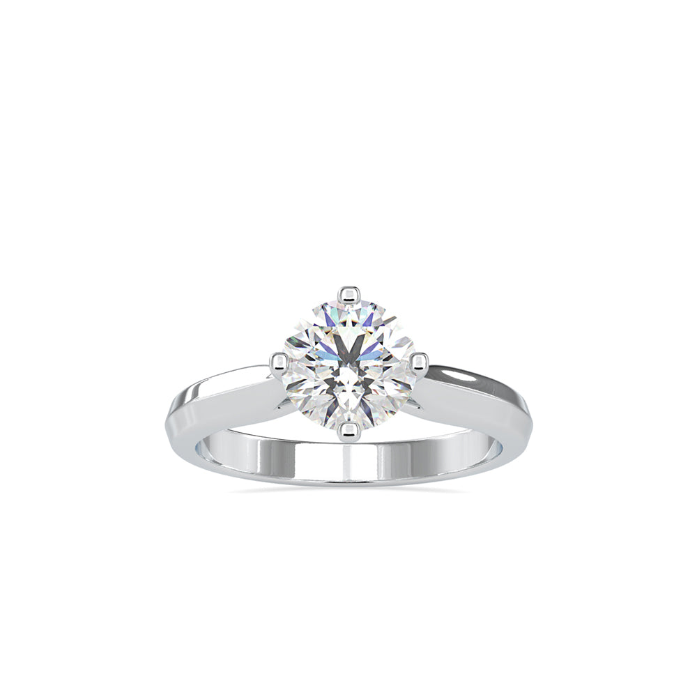 1.19Ct Round Cut Solitaire Lab-Grown Diamond Gold Ring