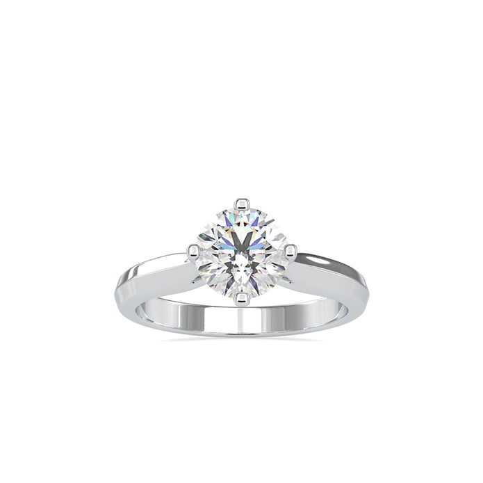 1.19Ct Round Cut Solitaire Lab-Grown Diamond Gold Ring