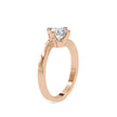 1.15Ct Round Cut Bypass Solitaire Lab-Grown Diamond Gold Ring