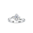 1.15Ct Round Cut Bypass Solitaire Lab-Grown Diamond Gold Ring