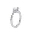 1.15Ct Round Cut Bypass Solitaire Lab-Grown Diamond Gold Ring