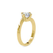1.15Ct Round Cut Bypass Solitaire Lab-Grown Diamond Gold Ring