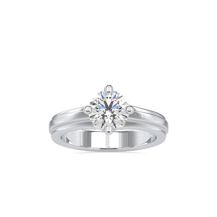 1.18Ct Round Cut Solitaire Lab-Grown Diamond Gold Ring