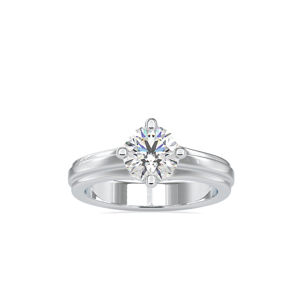 1.18Ct Round Cut Solitaire Lab-Grown Diamond Gold Ring