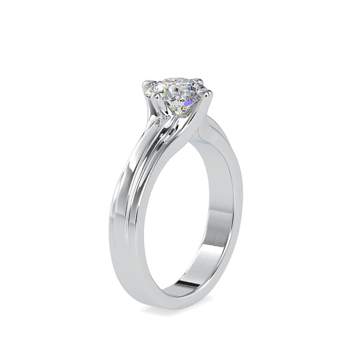 1.18Ct Round Cut Solitaire Lab-Grown Diamond Gold Ring