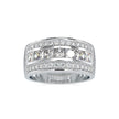 2.78Ct Princess Cut Channel Set Lab-Grown Diamond Gold Ring