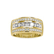 2.78Ct Princess Cut Channel Set Lab-Grown Diamond Gold Ring