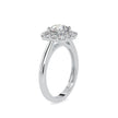 1.51Ct Round Cut Halo Lab-Grown Diamond Gold Ring