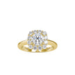 1.51Ct Round Cut Halo Lab-Grown Diamond Gold Ring