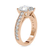 3.94Ct Radiant Cut Solitaire Lab-Grown Diamond Gold Ring