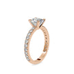 2.61Ct Cushion Cut Solitaire Lab-Grown Diamond Gold Ring