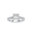 1.68Ct Princess Cut Solitaire Lab-Grown Diamond Gold Ring