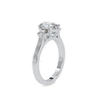 2.04Ct Oval Cut Three Stone Lab-Grown Diamond Gold Ring