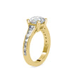 3.68Ct Round Cut Solitaire Lab-Grown Diamond Gold Ring