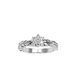 0.18Ct Floral Cluster Lab Grown Diamond Gold Ring