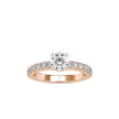 1.05Ct Round Cut Solitaire Lab Grown Diamond Gold Ring