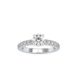 1.05Ct Round Cut Solitaire Lab Grown Diamond Gold Ring
