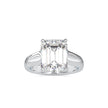 5.11Ct Emerald Cut Solitaire Lab Grown Diamond Gold Ring