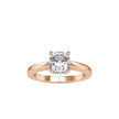 1.39Ct Cushion Cut Solitaire Lab Grown Diamond Gold Ring