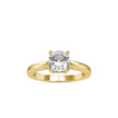 1.39Ct Cushion Cut Solitaire Lab Grown Diamond Gold Ring