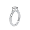 1.19Ct Round Cut Solitaire Tension Style Lab Grown Diamond Gold Ring