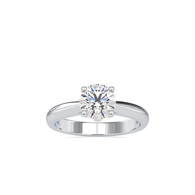 1.19Ct Classic Round Cut Solitaire Lab Grown Diamond Gold Ring