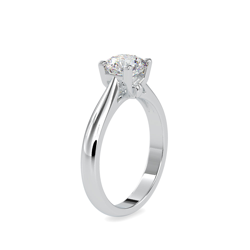 1.19Ct Classic Round Cut Solitaire Lab Grown Diamond Gold Ring