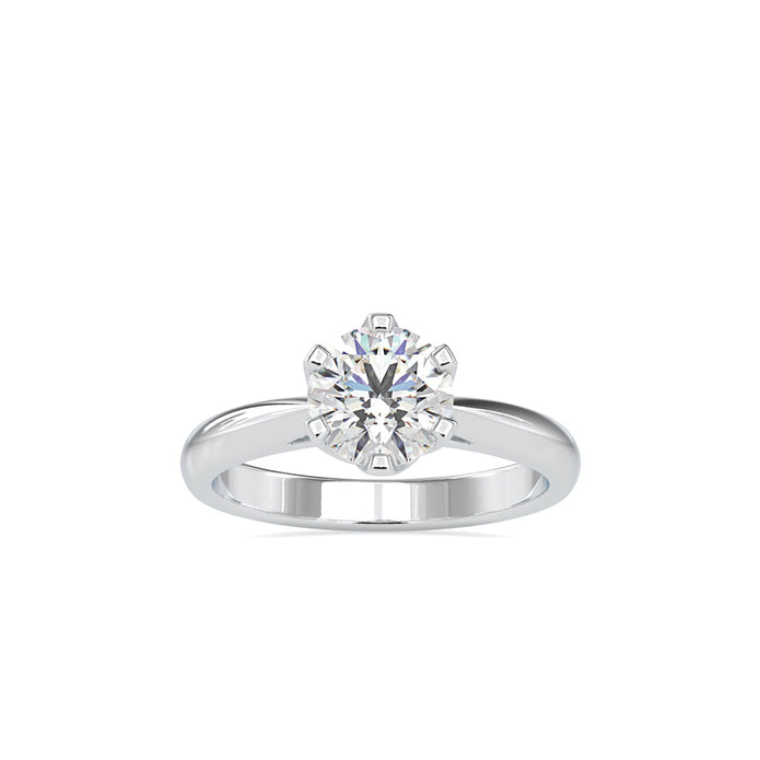 1.20Ct Round Cut Solitaire Lab Grown Diamond Gold Ring