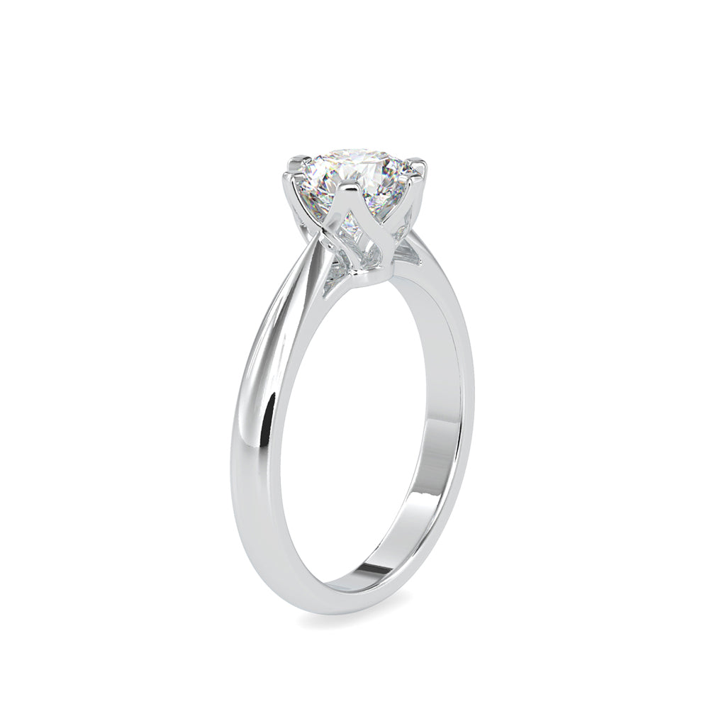 1.20Ct Round Cut Solitaire Lab Grown Diamond Gold Ring