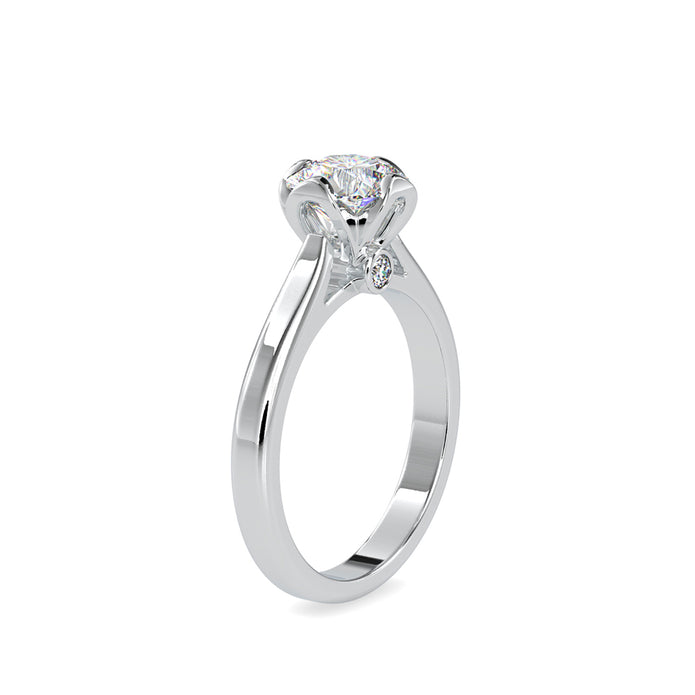 1.21Ct Round Cut Solitaire Lab Grown Diamond Gold Ring