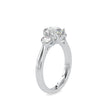 1.74Ct Oval Cut Three Stone Lab Grown Diamond Gold Ring